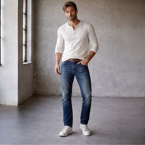 Bondelid Men’s Heritage Denim Jeans 32x32 Button Fly Straight Leg Made in Turkey